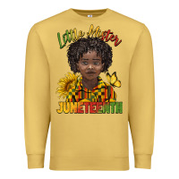 Antique Gold little mister juneteenth black boy Premium Sweatshirt - BarkalooDesign