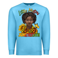 Ocean Blue little mister juneteenth black boy Premium Sweatshirt - BarkalooDesign
