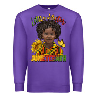 Purple little mister juneteenth black boy Premium Sweatshirt - BarkalooDesign