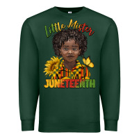 Sports Green little mister juneteenth black boy Premium Sweatshirt - BarkalooDesign