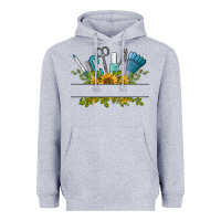 Heather Grey customize nail tools with sunflower Heavyweight Hoodie - BarkalooDesign