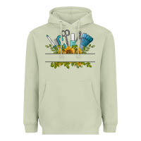 Matcha customize nail tools with sunflower Heavyweight Hoodie - BarkalooDesign