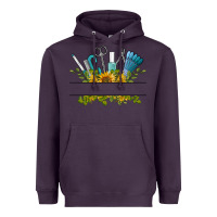 Plum customize nail tools with sunflower Heavyweight Hoodie - BarkalooDesign
