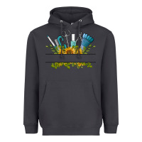 Smoke customize nail tools with sunflower Heavyweight Hoodie - BarkalooDesign