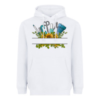 White customize nail tools with sunflower Heavyweight Hoodie - BarkalooDesign