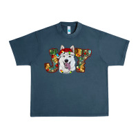 Midnight Navy white shepherd christmas joy Urban Heavy Tee - RanaPortraitStore