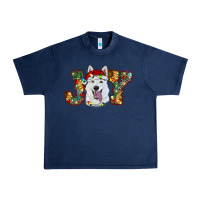 Navy white shepherd christmas joy Urban Heavy Tee - RanaPortraitStore