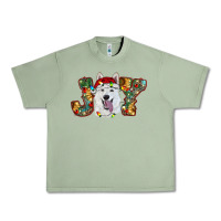 Oil Green white shepherd christmas joy Urban Heavy Tee - RanaPortraitStore