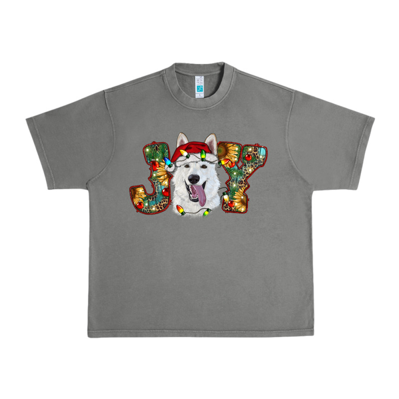 White Shepherd Christmas Joy Urban Heavy Tee by RanaPortraitStore | Teevron