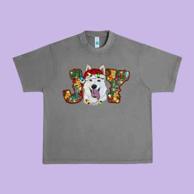 White Shepherd Christmas Joy Urban Heavy Tee Designed By Ranaportraitstore