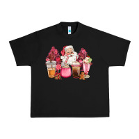 Black pink christmas pink tree santa coffe cups Urban Heavy Tee - CowGirlArtShop
