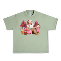 Oil Green pink christmas pink tree santa coffe cups Urban Heavy Tee - CowGirlArtShop