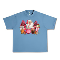 Pebble Blue pink christmas pink tree santa coffe cups Urban Heavy Tee - CowGirlArtShop