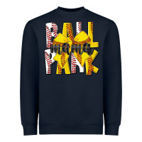 Navy ball park mama Heavyweight Sweatshirt - CowhideDigitalArt