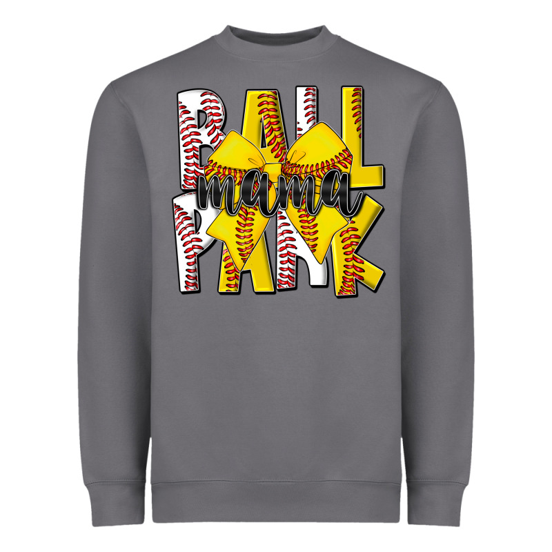 Ball Park Mama Heavyweight Sweatshirt by CowhideDigitalArt | Teevron