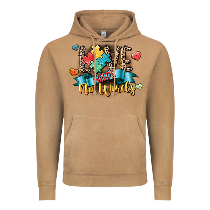 Love Needs No Words Vintage Hoodie by CowGirlArtShop | Teevron