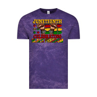 Cloud Purple juneteenth celebrating black freedom Vintage Tee - CowGirlArtShop