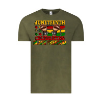 Vintage Olive juneteenth celebrating black freedom Vintage Tee - CowGirlArtShop