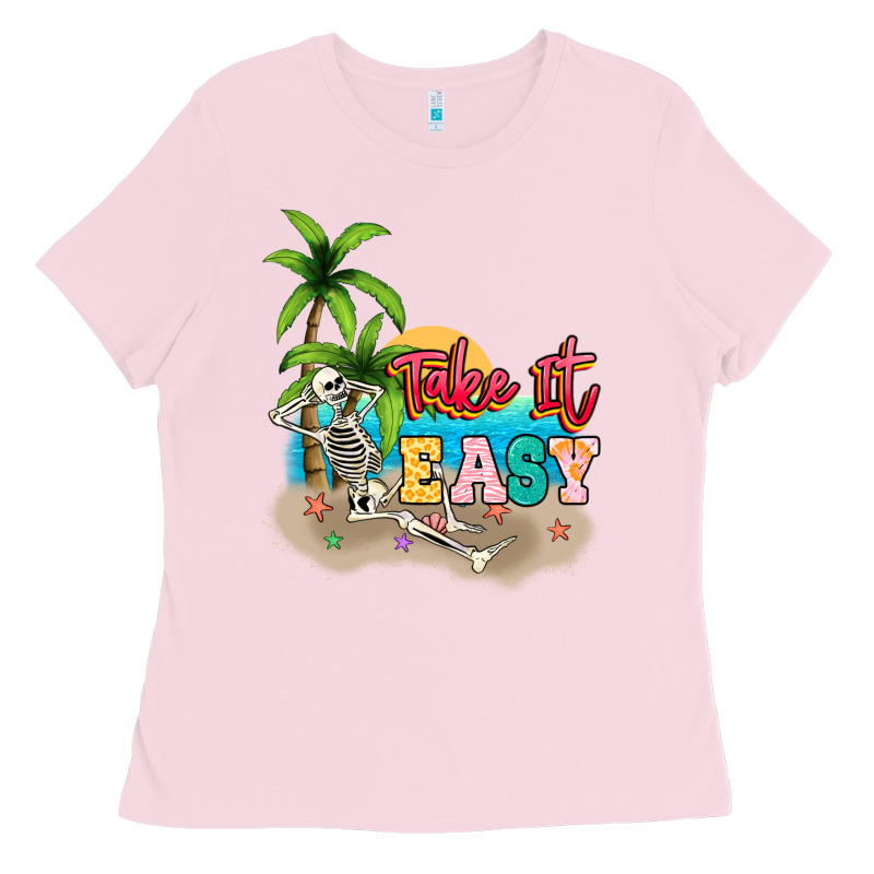Take It Easy Ladies Tee by NancyCooperArtShop | Teevron