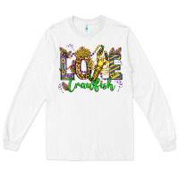 White love crawfish mardi gras olivia Long Sleeve Tee - OliviaCreatesArt