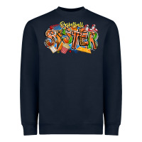 Navy basketball sister Heavyweight Sweatshirt - CowhideDigitalArt