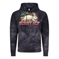Cloud Black Do the Bunny hop Easter Day Vintage Hoodie - HowdyJamesFarm