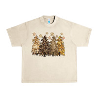 Sandshell merry christmas leopard trees Urban Heavy Tee - CowGirlArtShop