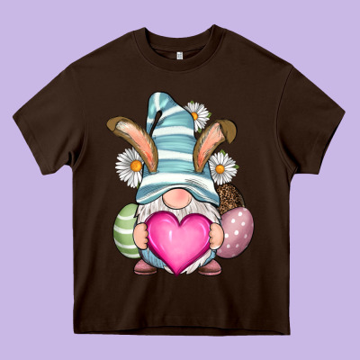 Easter Gnome Heavy Core Tee Designed By Ranaportraitstore