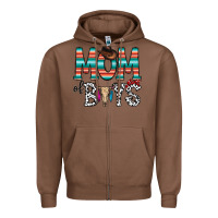 Chestnut mom of boys Zipper Hoodie - CowhideDigitalArt