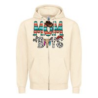 Sandshell mom of boys Zipper Hoodie - CowhideDigitalArt