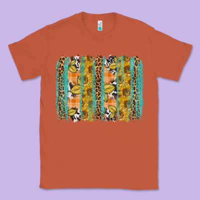 Fall Sunflower Brushstrokes Classic Tee Designed By Nancycooperartshop
