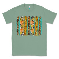 Sage Fall sunflower brushstrokes Classic Tee - NancyCooperArtShop