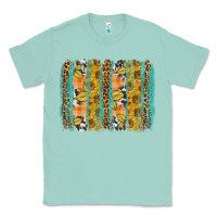 Seafoam Fall sunflower brushstrokes Classic Tee - NancyCooperArtShop