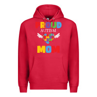 Cardinal lil autism mom Premium Hoodie - CowhideDigitalArt