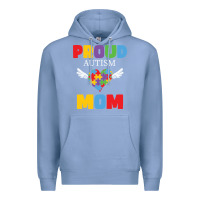 Colony Blue lil autism mom Premium Hoodie - CowhideDigitalArt