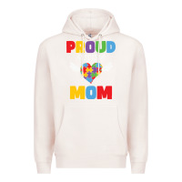 Pale Pink lil autism mom Premium Hoodie - CowhideDigitalArt