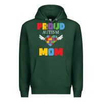 Sports Green lil autism mom Premium Hoodie - CowhideDigitalArt