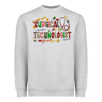 Heather Grey Surgical Technologist Heavyweight Sweatshirt - CowhideDigitalArt