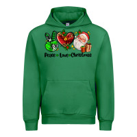 Emerald peace love  christmas Urban Hoodie - AdoDesignShop