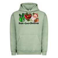 Pigment Oil Green peace love  christmas Urban Hoodie - AdoDesignShop