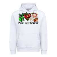 White peace love  christmas Urban Hoodie - AdoDesignShop
