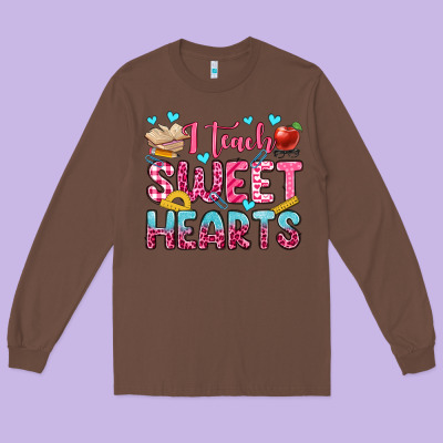 I Teach Sweet Hearts Olivia Long Sleeve Tee Designed By Oliviacreatesart