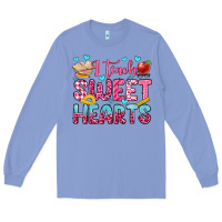 Colony Blue i teach sweet hearts olivia Long Sleeve Tee - OliviaCreatesArt