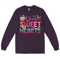 Plum i teach sweet hearts olivia Long Sleeve Tee - OliviaCreatesArt
