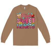 Toasted Coconut i teach sweet hearts olivia Long Sleeve Tee - OliviaCreatesArt