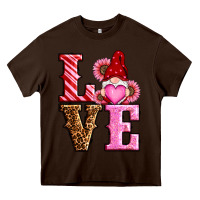 Chocolate Brown love valentines day gnomes Heavy Core Tee - RanaPortraitStore