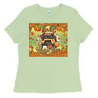Matcha fall school bus Ladies Tee - texasbilliewilder