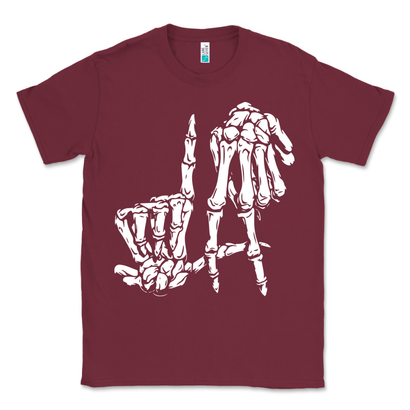 La Hand Sign Lazy Diy Halloween Costume Skeleton Los Angeles Pullover Classic Tee by trangStudio | Teevron
