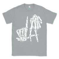 Heather Grey la hand sign lazy diy halloween costume skeleton los angeles pullover Classic Tee - trangStudio