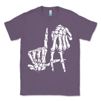 Lavender la hand sign lazy diy halloween costume skeleton los angeles pullover Classic Tee - trangStudio